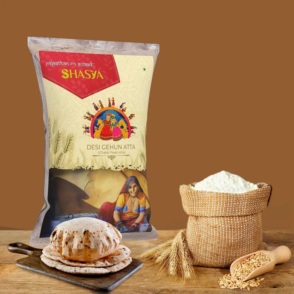 Shasya Desi Gehun Atta with the product