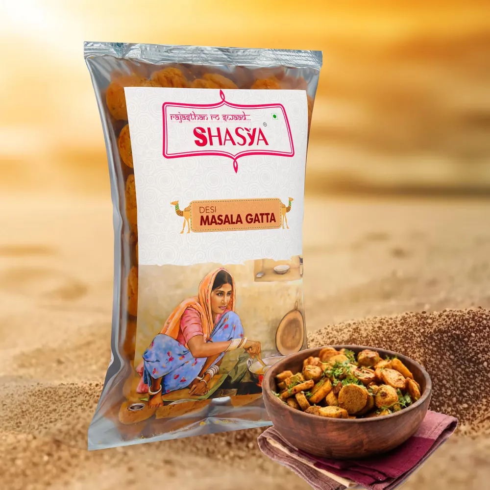 Shasya Desi Masala Gatta with the product